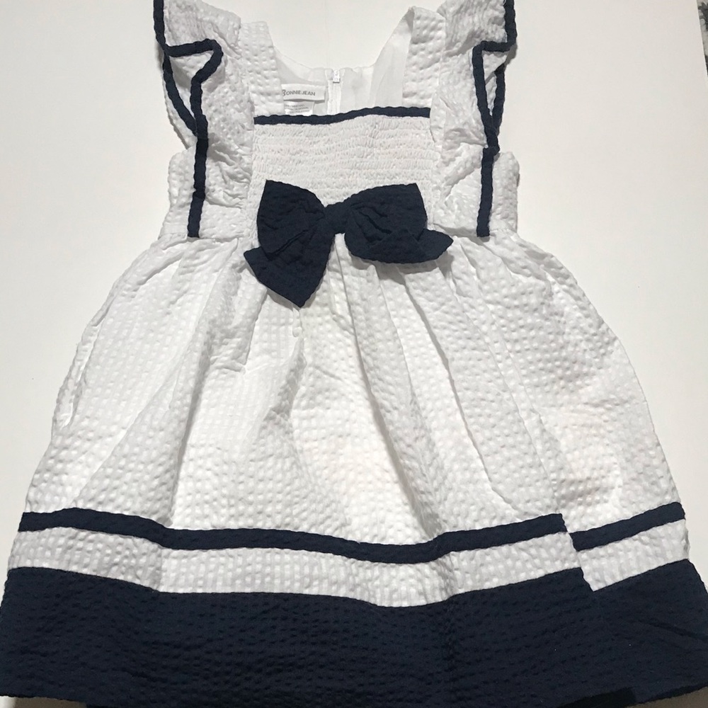 bonnie jean ruffled apron dress - Picture 2 of 8